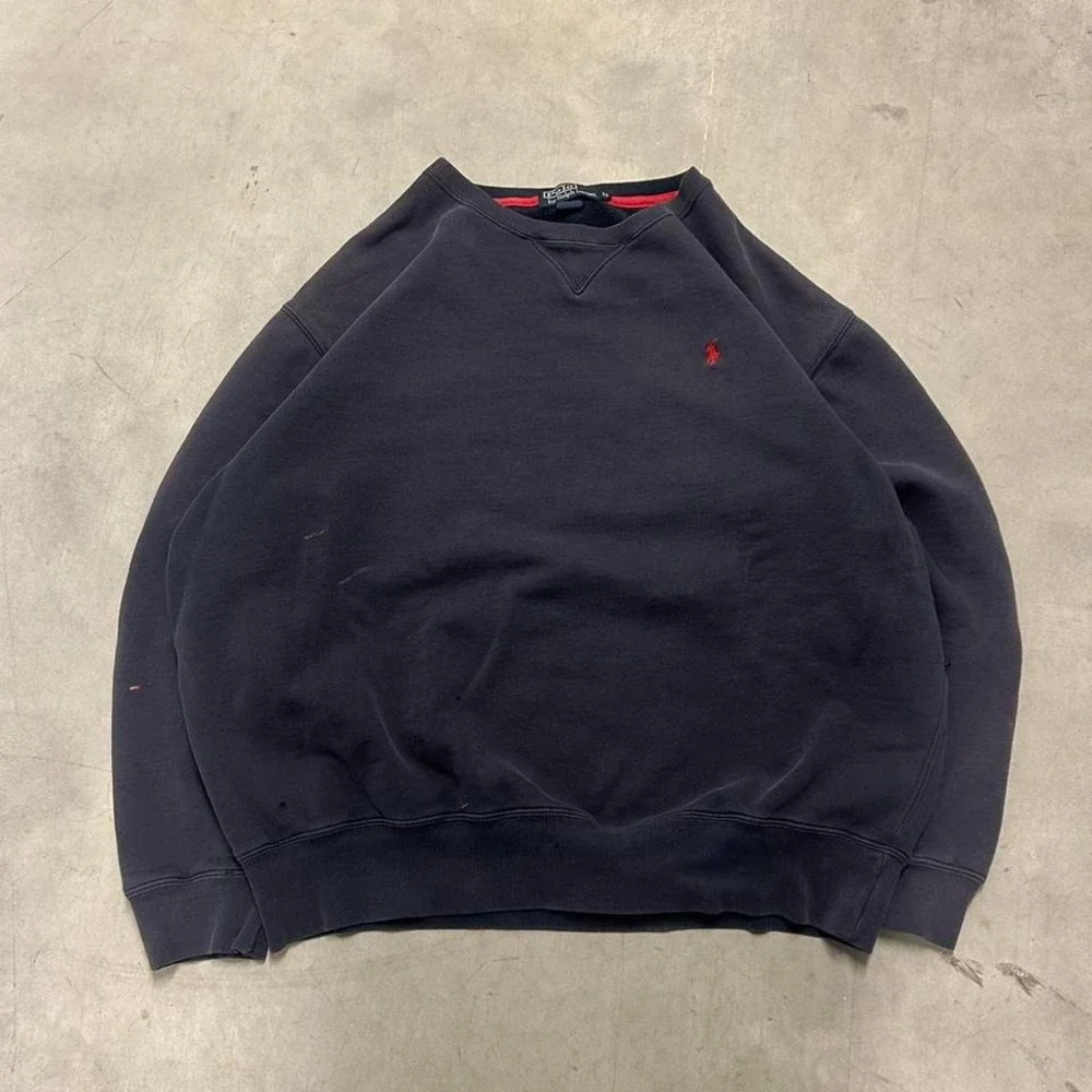 Vintage‎ Polo Ralph Lauren Navy Blue Crewneck